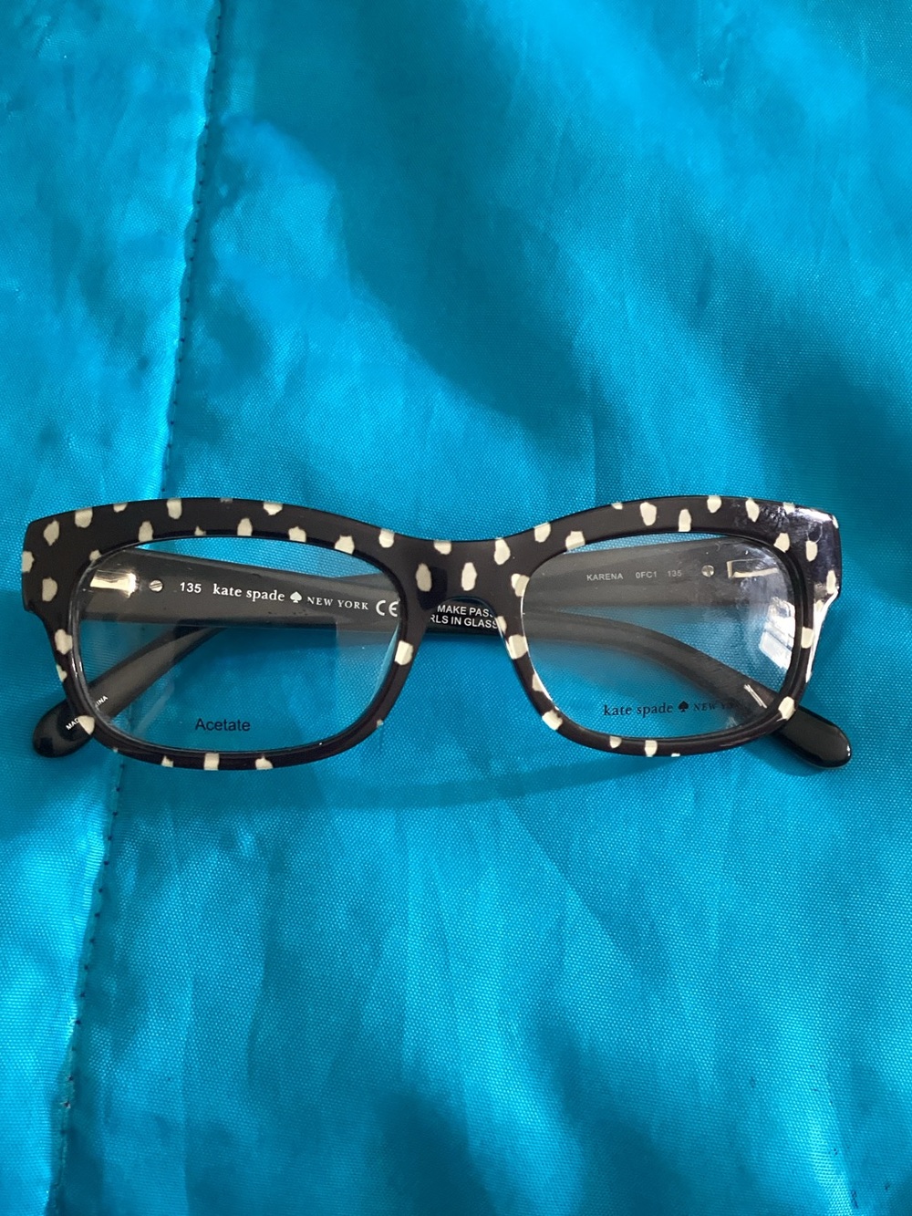 kate spade  Black Polka Dot Eyeglasses